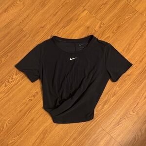 Nike Women's Classic crop twist Black Tee